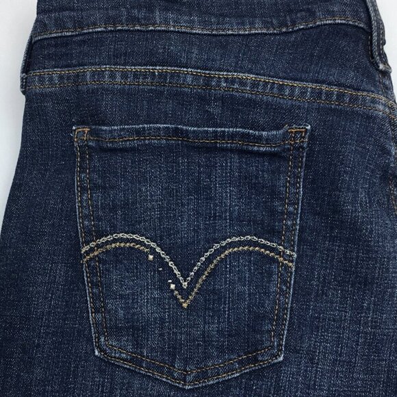 Levi's 515 Women's Jeans Boot Cut Dark Wash Stretch size 12 length 32" - Picture 8 of 11